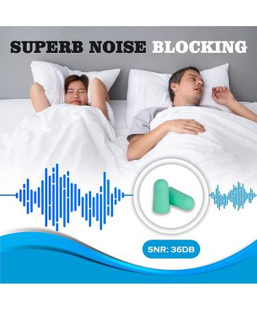 (50 Pair) Reusable Soft Foam Earplugs for Sleeping, Concerts, Travel - 35dB Highest NRR - Buy Online on GoSupps.com