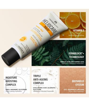 360 Water Gel Sunscreen SPF 50+ Broad Spectrum UVA/UVB Protection Long-Lasting Hydration Water & Sweat Resistant 50ml - Buy Online on GoSupps.com