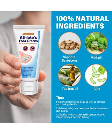 ItecFreely Athletes Foot Cream - Fast & Effective Treatment with Natural Ingredients - Buy Online on GoSupps.com