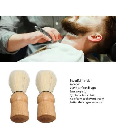 Professional Wooden Handle Shaving Brush for Men - Synthetic Razor Brush for Salon & Home Use - Buy Online on GoSupps.com