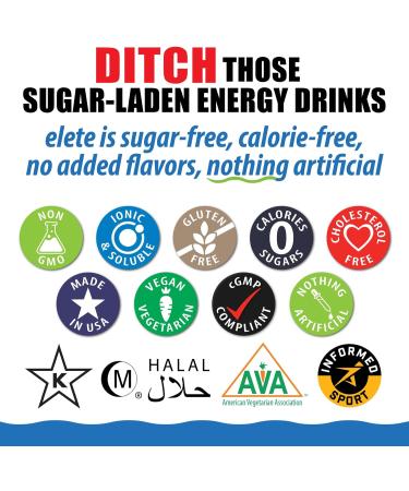 elete Electrolyte Add-in Hydration Drops | Sodium, Magnesium, Potassium & Trace Minerals | Unflavored, All Natural | Leg and Muscle Cramp Relief | Transform Any Drink into a Sports Drink, 8.3oz 8.3 Fl Oz (Pack of 1) - Buy Online on GoSupps.com