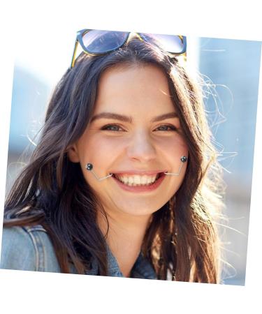 Didiseaon 1 Pair Dimple Trainer Jaw Trainer Beauty Tools Smile Beauty Exerciser Forming Mouth Exerciser Facial Smile Maker Trainer Tool Exercise Device Shaping Alloy 4.30X2.50X0.80CM Black - Buy Online on GoSupps.com