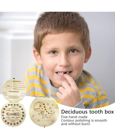 Personalized Wooden Milk Tooth Box for Kids | Tooth Fairy Storage | Unique Baby Gift Ideas | Leonshco - Buy Online on GoSupps.com