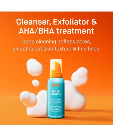 Celsus Sweden EVY Daily skin cleanser mousse 100 ml soothes and hydrates AHABHA gentle peeling effect reduces fine lines and wrinkles free from preservatives alcohol and perfume Renewed Daily Cleanser 100 ml 1er Pack - Buy Online on GoSupps.com