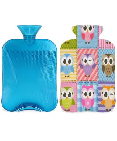 Hot Water Bottle with Cover 2L PVC Hot Water Bottles for Pain Relief Heat and Cold Therapy Cramps Neck Shoulders Feet Warmer