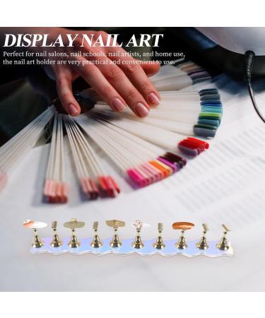 minkissy 1 Set Manicure Tools Professional Nail Art Display Stand Practice Nail Art Holder Nail Tools Nail Holder for Press on Nails Press on Nails Stand Symphony Piece Bracket False Nails - Buy Online on GoSupps.com