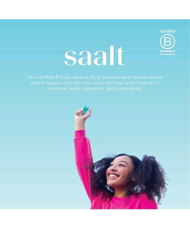 Saalt Teen Menstrual Cup - Sensitive & Reusable - 12-Hour Wear - Tampon & Pad Alternative (Wild Rose) - Buy Online on GoSupps.com