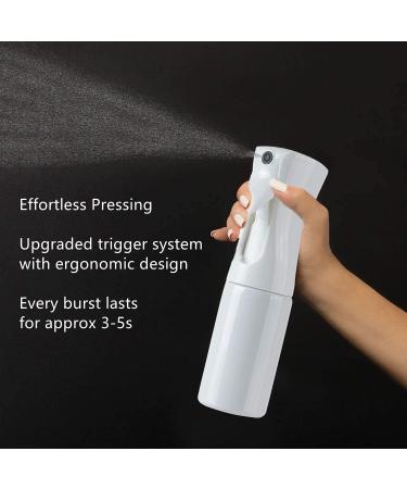 Refillable 200ml Hair Spray Bottle - Fine Mist Ultrafein Continuous Spray for Salon Gardening & Skin Care (White) - Buy Online on GoSupps.com