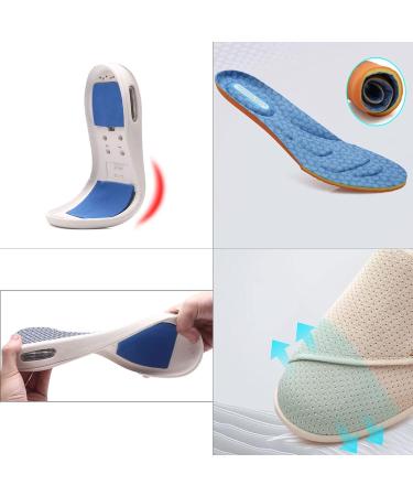 Orthopedic Diabetic Slippers for Women & Men - Extra Wide Indoor Shoes for Elderly Edema, Lightweight Cushioned Design - Blue, Size 8.5 - Buy Online on GoSupps.com