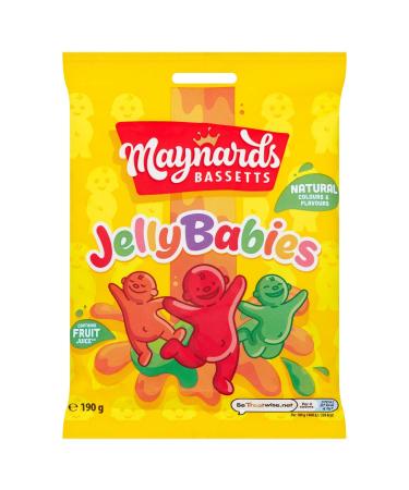 Bassetts Jelly Babies 165g - Pack of 6 | Delicious Assorted Fruit Flavored Gummies - Buy Online on GoSupps.com