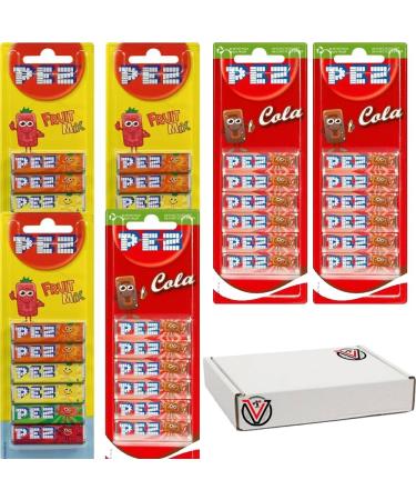 06 x VIMIX Fruit Cola Mix Refills Packs 51g - 02 Mixed Flavours with 01 Random Fun Pezmoji dispenser 17g - Buy Online on GoSupps.com