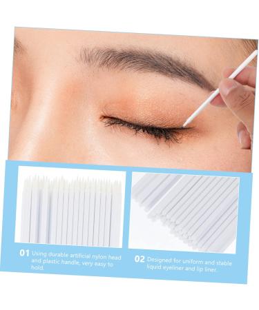 SKISUNO 200 Pcs Disposable Eyeliner Brush Eyeliner Makeup Eye Makeup Brush Gel Eyeliner White - Buy Online on GoSupps.com