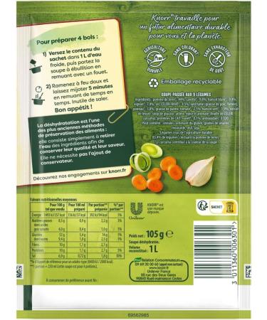 Knorr Dehydrated Soup with 9 Vegetables Tasty Soup Handy Size - 105g - Buy Online on GoSupps.com