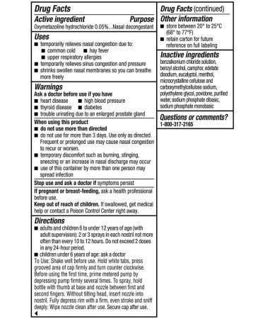 Afrin No Drip Allergy Sinus Nasal Spray - Fast and Powerful Nasal Decongestion From Allergies, 15mL - Buy Online on GoSupps.com