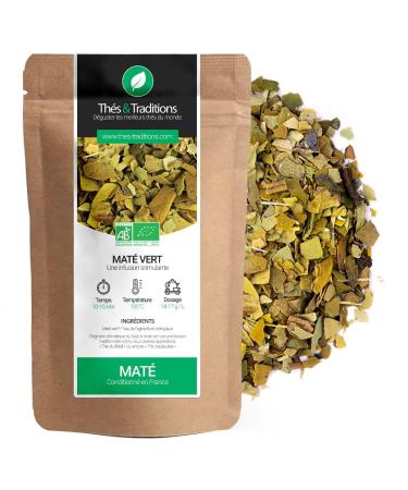 Th s & Traditions Organic Green Mate | 100g Loose Leaf Bag | Certified Organic Agriculture