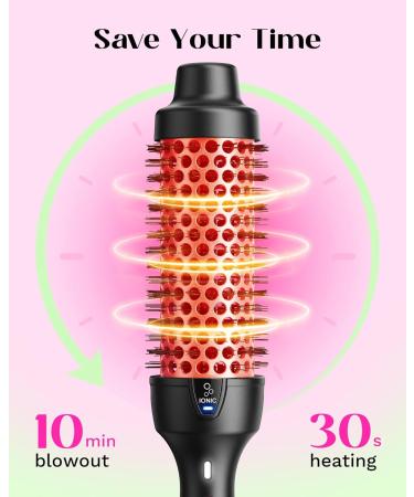 Wavytalk Pro Thermal Brush - 1.5 Inch Ionic Heated Round Brush for Smooth Blowouts & Natural Curls | Fast Heating Dual Voltage Rose Gold - Buy Online on GoSupps.com