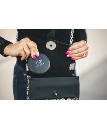 Rechargeable LED Compact Travel Mirror with 5X Magnification, 3 Light Settings, and Free Tweezers - Buy Online on GoSupps.com