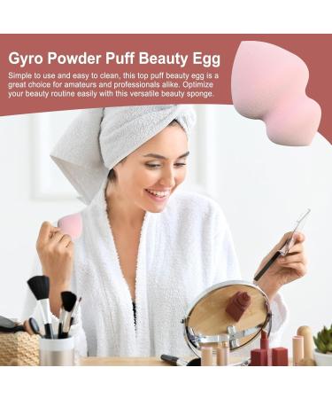 Beauty Sponges For Makeup | Gyro Shape Soft Beauty Cosmetic Blender | Professional Streak Free Application Blender Sponge For Enhanced Make Up Application For Foundation Gyro Beauty Egg 28*40*60 Pink - Buy Online on GoSupps.com