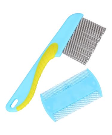 2 pieces of lice comb permanently flea comb dog plastic flea comb for cats stainless steel flea comb flea comb cat lice combs for removal of scales or lice lice