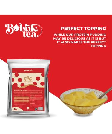 Zacely Egg Pudding Powder - Protein Pudding for Dessert Toppings & Bubble Tea - Egg Pudding Jelly Powdered Form - Easy to Make Dried Egg Pudding Powder (1kg) - Buy Online on GoSupps.com