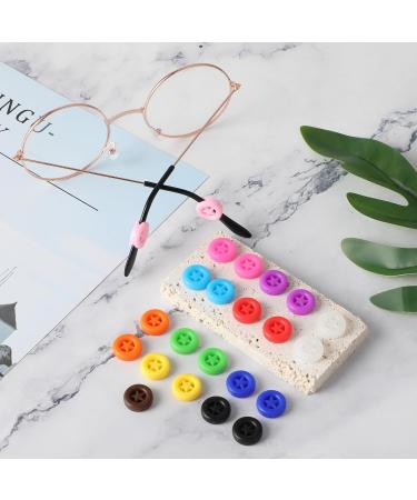 Buy 12 Pairs Silicone Anti-Slip Glasses Holders - Colorful Star Design for Kids & Adults - Soft Grooves for Myopic & Sunglasses - International Shipping Available - Buy Online on GoSupps.com