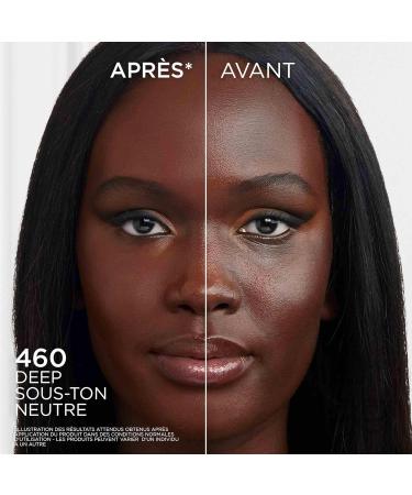 L'Or al Paris - Encre de Teint Skin Ink - Fond de teint correcteur la couvrance modulable - Tenue Semi-Permanente - Fini Naturel - Convient aux Peaux Sensibles - Teinte : Deep Neutral (460) - 15 mL Deep Neutral 460 - Buy Online on GoSupps.com