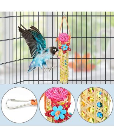 Heyu-Lotus 5 Pack Bird Shredding Toys Bird Parrots Chewing Hanging Toys Parrot Cage Shredder Toys Bird Cage Accessories for Small Parakeets Cockatiels Budgies Conures Love Birds Finches - Buy Online on GoSupps.com
