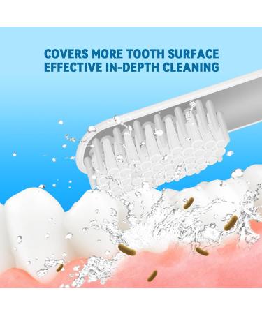 Quip Toothbrush Replacement Heads - 4 Pack Soft Bristle Brush Refills for Adults & Kids - White - Buy Online on GoSupps.com