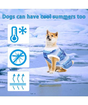 Cool Summer Dog Shirt & Vest for Small Dogs - Breathable Fashionable Pet Clothing | Blue Puppy Sweatshirt for Beach - Buy Online on GoSupps.com