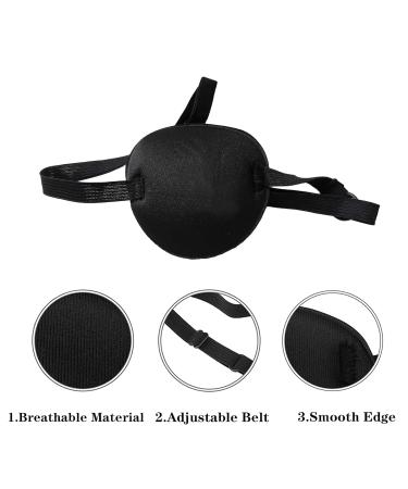 MYUBWTF Black Pirate Skull Crossbone Eye Mask - Adjustable 3D Leopard Eye Patch for Kids & Adults - International Shipping Available - Buy Online on GoSupps.com