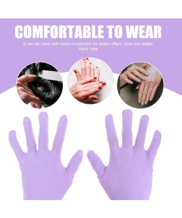 FRCOLOR 1 Pair Beauty Moisturizing Gloves Exfoliating Gloves Beauty Gloves Cracked Portable Gloves Nighttime Lotion Glove Hand Moisturizer Gloves Spandex Care Purple - Buy Online on GoSupps.com