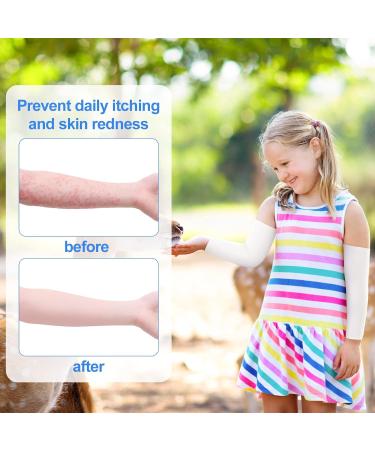 2 Pairs Soft Non-Itch Eczema Arm/Leg Sleeves for Kids | Elastic Arm Wrap for Itch Relief | Wet Wraps for Babies & Toddlers | Small Size - Buy Online on GoSupps.com