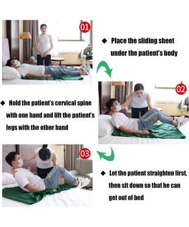 Slide Sheets for Moving Patients One Person Multi-Functional Waterproof Slide Sheets Repositioning and Assist Get Up for Elderly Disabled Paralyzed Patient on Bed 3 Sizes 75cm 135cm - Buy Online on GoSupps.com
