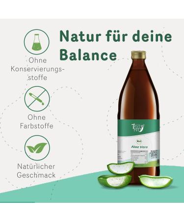 TASTY POTT Tasty Pott Organic Aloe Vera Direct Juice | Aloverose | Natural Dead Plant Juice | Vegan Nutrition | Vitamin-Rich | Fruit Juice | In a 1000ml Glass Bottle (6 - Buy Online on GoSupps.com