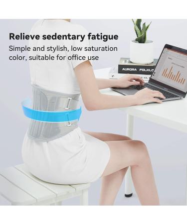 ZD Back Brace for Lower Back Pain - Breathable Lumbar Support Belt for Herniated Disc & Sciatica - Adjustable Size L - Men & Women - Light Grey - Buy Online on GoSupps.com