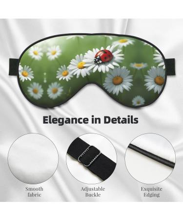 SSIMOO Ladybug Daisy Flower Eye Mask - Ultra-Soft Light-Blocking for Restful Sleep | International Shipping - Buy Online on GoSupps.com