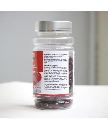 AIHIYO Lycopene Capsules 500mg - Organic Tomato Extract Supplement 100 Softgels for Optimal Health - Buy Online on GoSupps.com