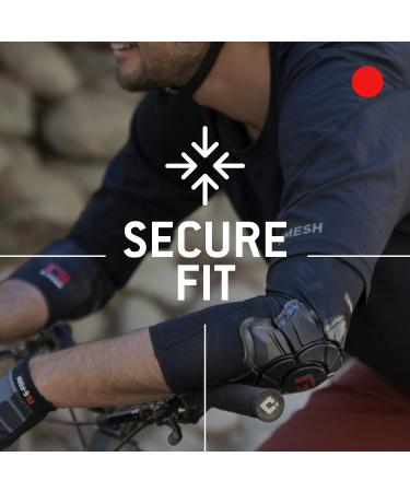G-Form Pro-X2 Mountain Bike Elbow Pads - Adult Medium Black Logo | Elbow Compression Sleeve - Buy Online on GoSupps.com