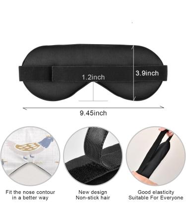 WELLDAY Farmhouse Roosters Sleep Mask - Soft Comfort Blindfold for Men and Women | Blockout Light, Adjustable Strap - Night Eye Shade Cover - Buy Online on GoSupps.com