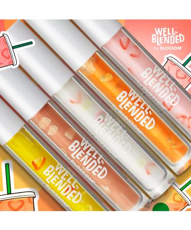 Blossom Just Peachy Lip Gloss - Fruit Flavored Hydrating Lip Care 0.10 fl oz - Buy Online on GoSupps.com