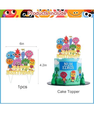 37pcs Super Simple Songs Birthday Party Supplies for Super Simple Songs Theme Birthday Decorations include Cake Topper and Cupcake Toppers Sets - Buy Online on GoSupps.com