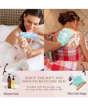 Exfoliating Gloves for Smooth Skin - 40 Pieces Body Scrub Gloves for Dead Skin Removal | Bath and Shower Exfoliator for Men and Women - 20 Colors - Buy Online on GoSupps.com