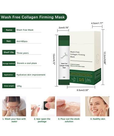 60-Piece Korean Collagen Tightening & Firming Mask Set - Anti-Aging Hydrating Face Care - Buy Online on GoSupps.com