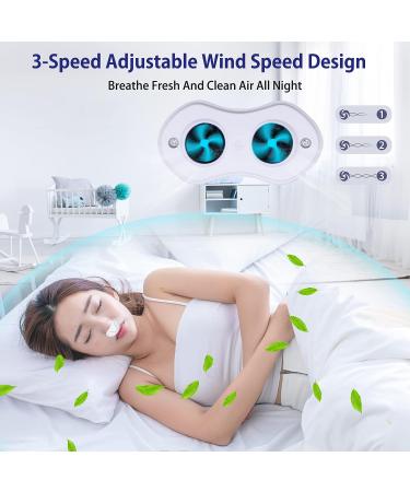 Variable Speed Electronic Anti Snoring Device with Adjustable Wind Speed - White - Buy Online on GoSupps.com
