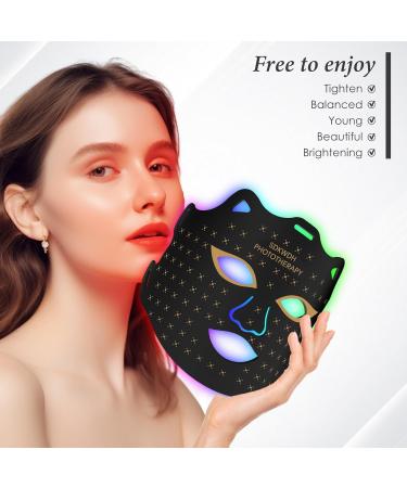 7-in-1 LED Facial Skin Care Mask | Red Light Therapy for Home Use | Black G1 - Illuminate Your Skin - Buy Online on GoSupps.com