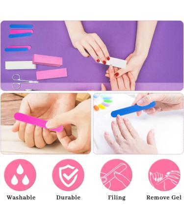 Selistamm 20 Pack Nail Files and Buffers 4 Way 120 Grit White Buffing Blocks for Nails Nail Buffer Block for Natural Gel Acrylic Nails Washable & Professional Nail Buffer for Home Salon Use - Buy Online on GoSupps.com