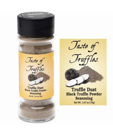 Black Truffle Dust - Black Truffle & Mushrooms Powder Seasoning - Winter Black Truffle Gourmet Food Condiments | Wt. 2.47oz (70g)