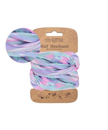 Karma Blue Dandelion Headband for Women - Medium - Stylish Fabric Hair Scarf - Buy Online on GoSupps.com