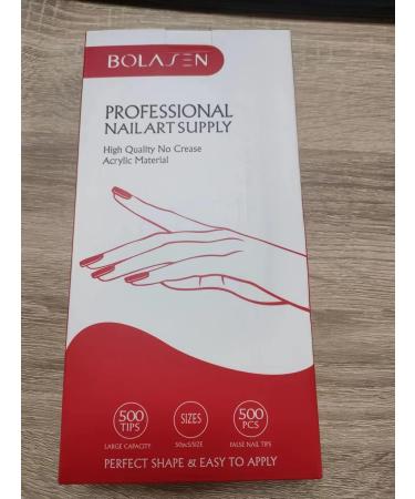 Fully Covering Stiletto Nail Tips - 120 Transparent Gel & Acrylic False Nails | DIY Nail Art & Studios | 10 Sizes Available - Buy Online on GoSupps.com