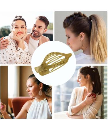 Streysisl Ponytail Decorative Hair Clip Ponytail Duckbill Hairpin | Long Hair Clips for Styling - Long Hair Shower Clips for Teen Girls Women Styling Translucent olive green - Buy Online on GoSupps.com